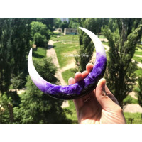 Purple & White Crescent 