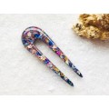 Hair fork with flowers and stones • Hair clip • Hair pin • Hair accessories • Hair jewelry • Resin hair stick • Decorative Hair Comb