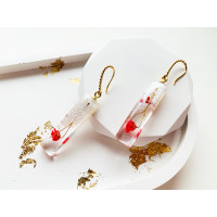 Earrings with flowers 