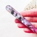 Pink hair stick with Mother of Pearl