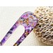 Lilac Color Hair Clip with Mother of Pearl