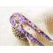 Lilac Color Hair Clip with Mother of Pearl