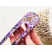 Lilac Color Hair Clip with Mother of Pearl