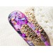 Purple Hair Clip with Mother of Pearl