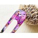 Purple Hair Clip with Mother of Pearl