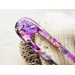 Purple Hair Clip with Mother of Pearl