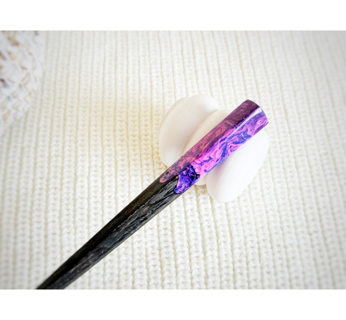 Pink & Purple Hair Stick