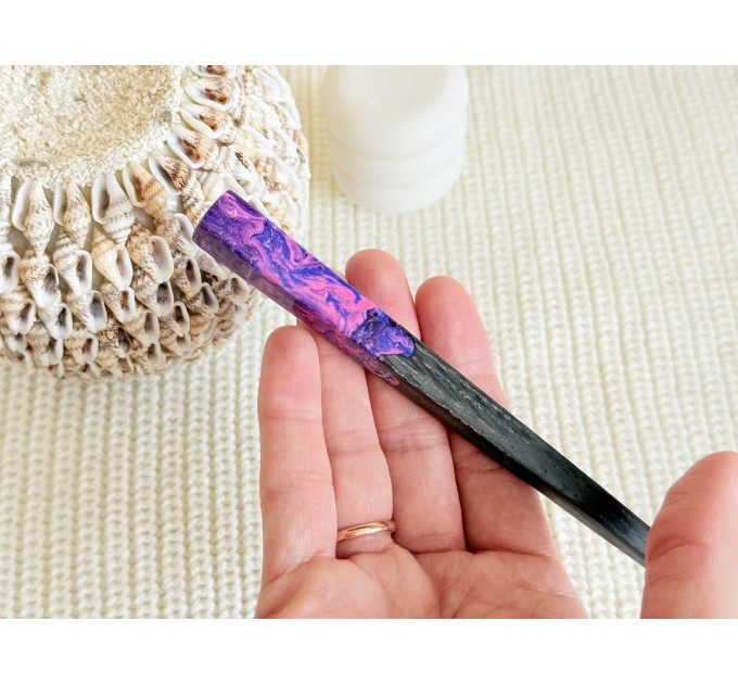 Pink & Purple Hair Stick