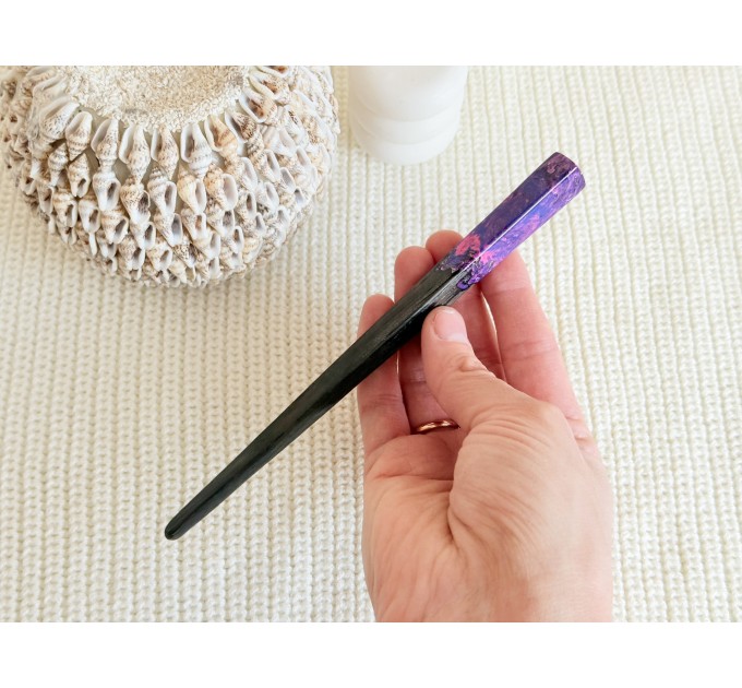 Pink & Purple Hair Stick