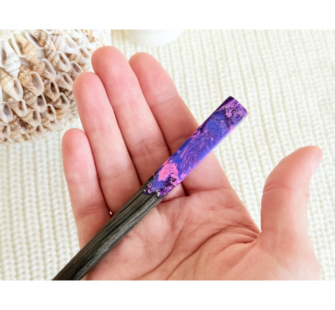 Pink & Purple Hair Stick