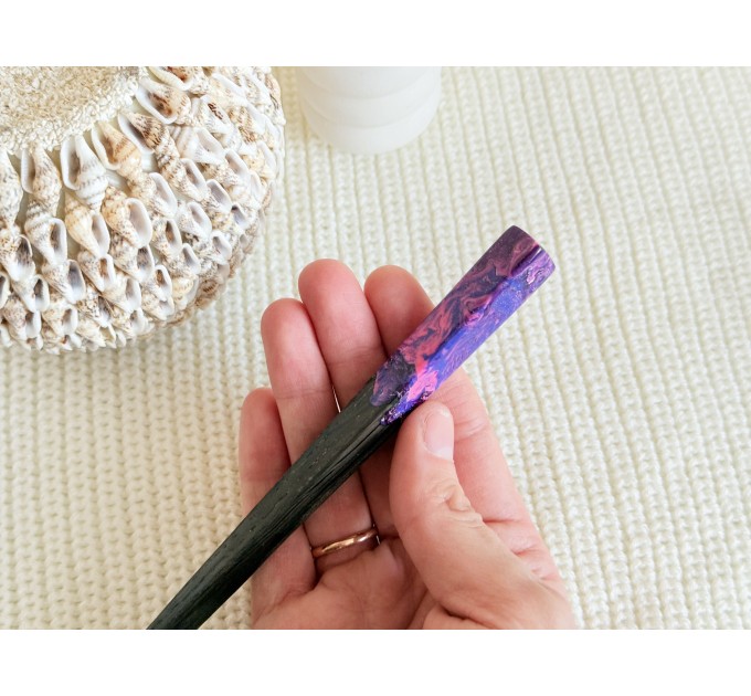 Pink & Purple Hair Stick