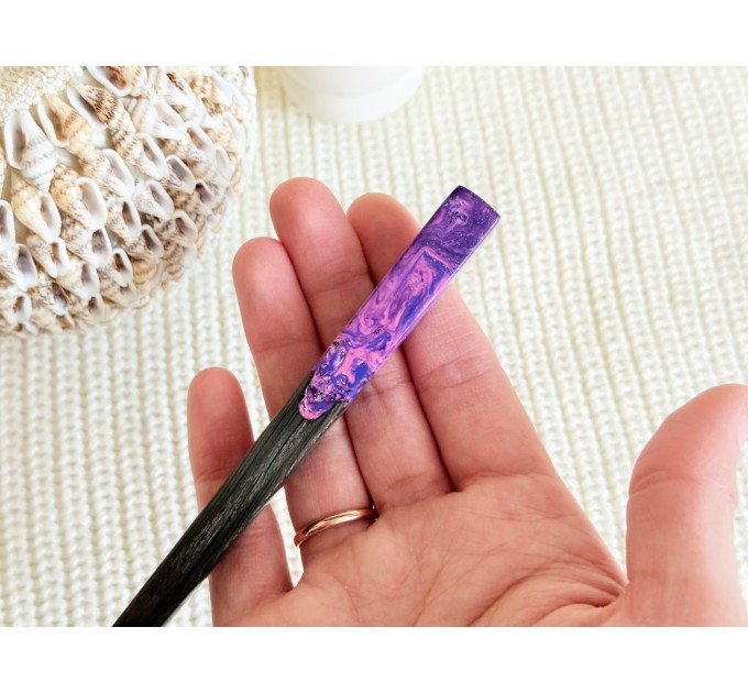 Pink & Purple Hair Stick