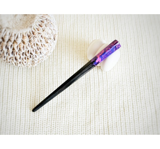 Pink & Purple Hair Stick