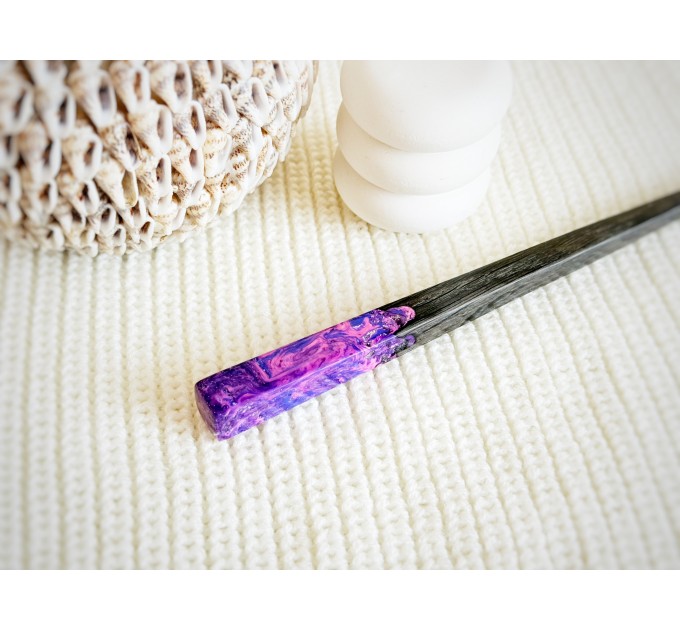 Pink & Purple Hair Stick