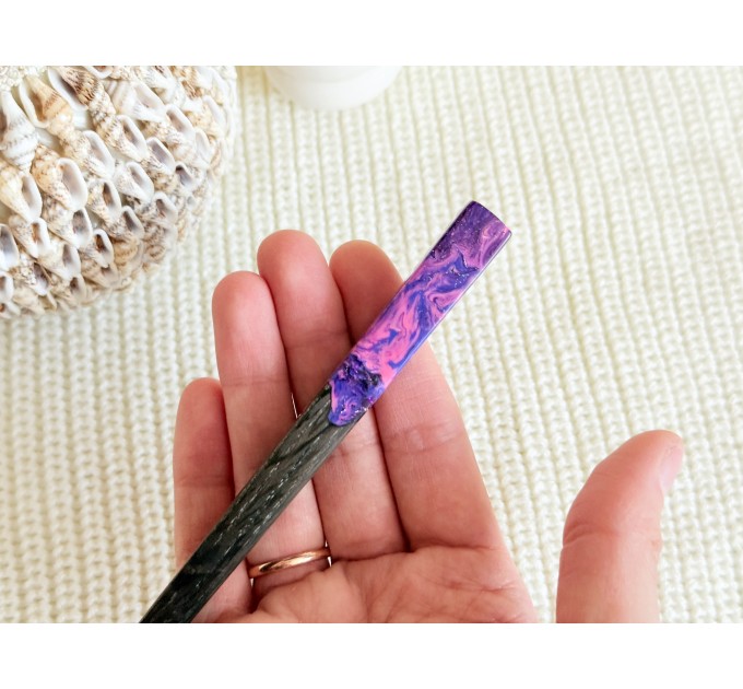 Pink & Purple Hair Stick